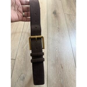 J Crew  Italian Leather Belt Womens M Adjustable Classic Minimalistic Brown